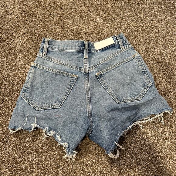 RE/DONE Women's Originals 50s Cutoffs Size 25 In Cool Medium Blue - Picture 4 of 11